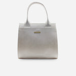 Cartera jada de cuero para mujer - Champaña