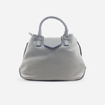 Cartera mara de cuero para mujer - Gris