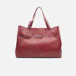 Cartera iliana de cuero para mujer - Vino