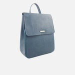 Morral estela de cuero para mujer - Azul