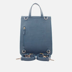 Morral estela de cuero para mujer - Azul