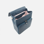 Morral estela de cuero para mujer - Azul