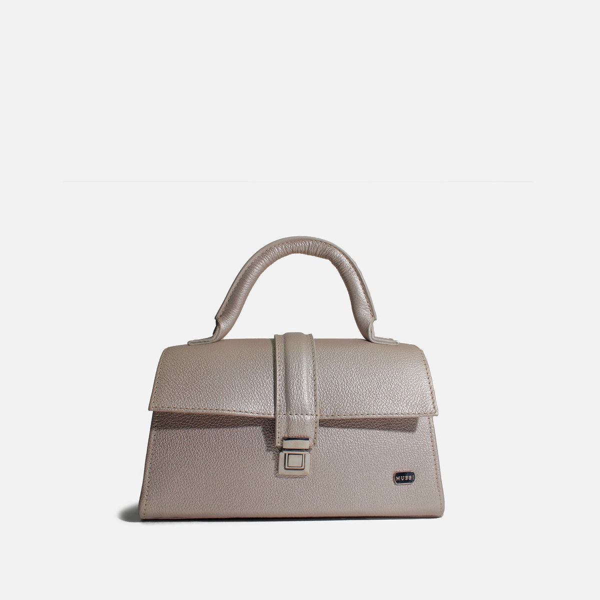 Bolso manos libres lise de cuero para mujer - Oro