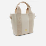 Bolso manos libres miley de cuero para mujer - Hueso