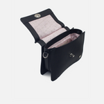 Bolso manos libres jade de cuero para mujer - Negro