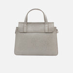 Bolso manos libres jade de cuero para mujer - Gris