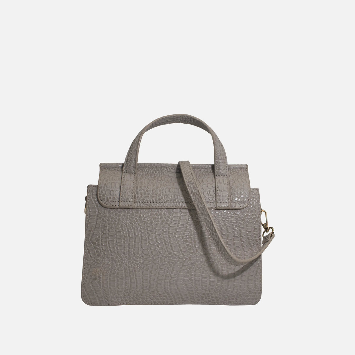 Bolso manos libres jade de cuero para mujer - Taupe