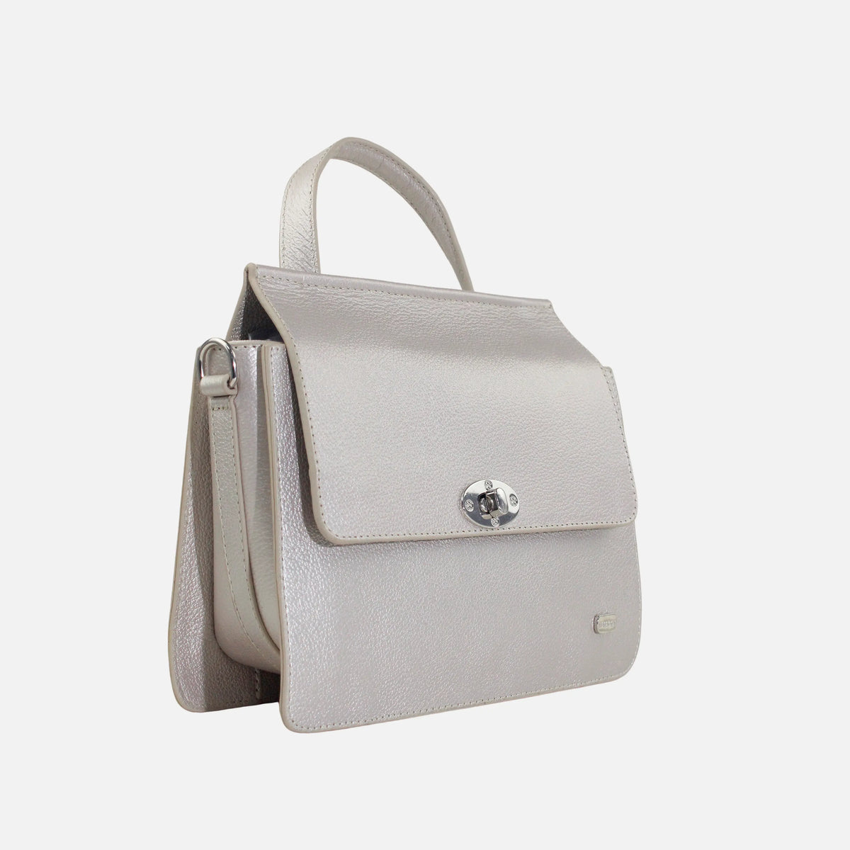 Bolso manos libres jade de cuero para mujer - Oro
