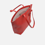 Cartera paciana de cuero para mujer - Rojo