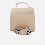 Bolso manos libres lara de cuero para mujer - Beige