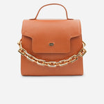 Bolso manos libres lara de cuero para mujer - Miel