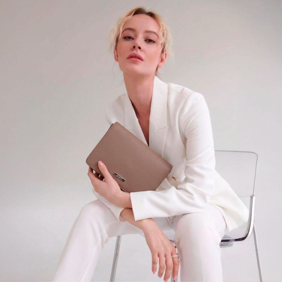 Bolso manos libres laurel de sintético para mujer - Nude