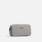 Bolso manos libres nebula de cuero para mujer - Gris