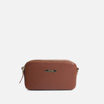 Bolso manos libres nebula de cuero para mujer - Miel