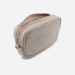 Bolso manos libres avellana de cuero para mujer - Taupe