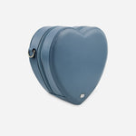 Bolso manos libres leia de cuero para mujer - Celeste