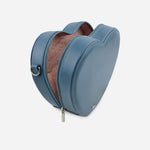 Bolso manos libres leia de cuero para mujer - Celeste