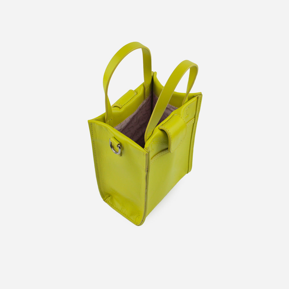 Bolso manos libres kazumi de cuero para mujer - Verde