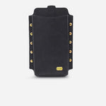 Portacelular colette de cuero para mujer - Negro