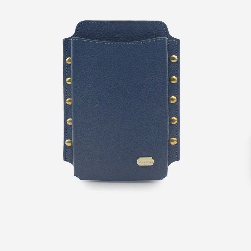 Portacelular colette de cuero para mujer - Azul