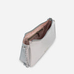 Bolso manos libres stirling de cuero para mujer - Plata