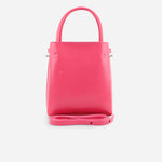 Bolso manos libres brittani de cuero para mujer - Fucsia