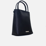 Bolso manos libres brittani de cuero para mujer - Negro