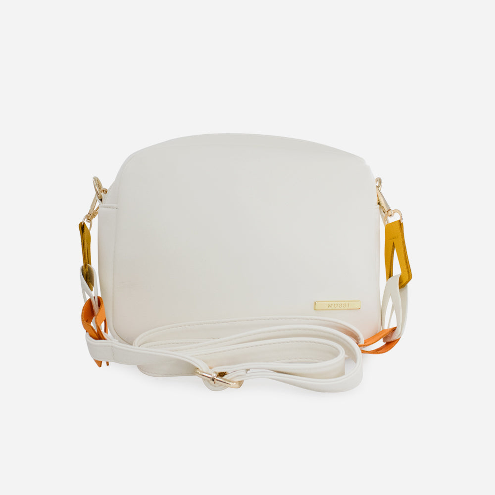 Bolso manos libres akane de sintético para mujer - Hueso