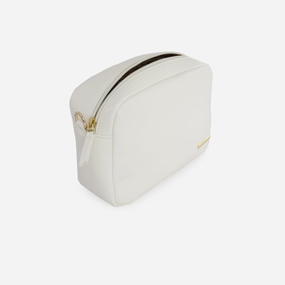 Bolso manos libres akane de sintético para mujer - Hueso