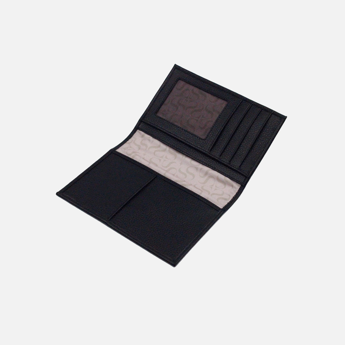 Porta pasaporte corinne de cuero para mujer - Negro