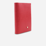 Porta pasaporte corinne de cuero para mujer - Rojo