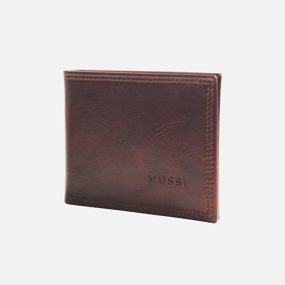 Billetera mathias de cuero para hombre - Vino