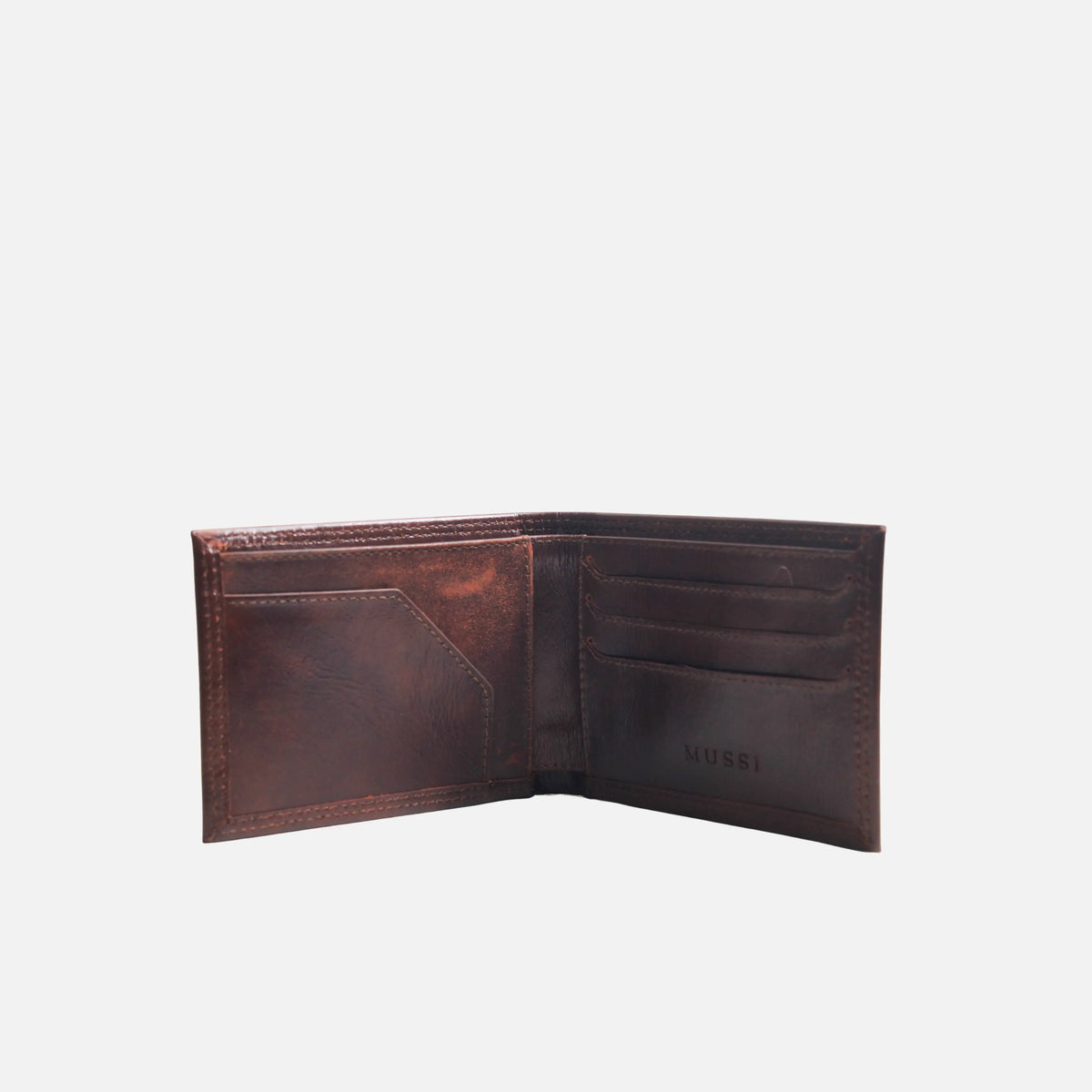 Billetera mathias de cuero para hombre - Vino