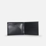 Billetera mathias de cuero para hombre - Negro
