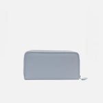 Billetera piera de cuero para mujer - Celeste