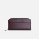 Billetera piera de cuero para mujer - Café