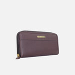 Billetera piera de cuero para mujer - Café