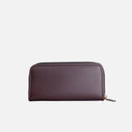 Billetera piera de cuero para mujer - Café