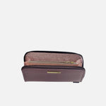 Billetera piera de cuero para mujer - Café