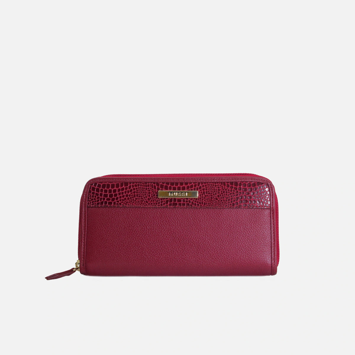 Billetera piera de cuero para mujer - Rojo
