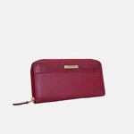 Billetera piera de cuero para mujer - Rojo