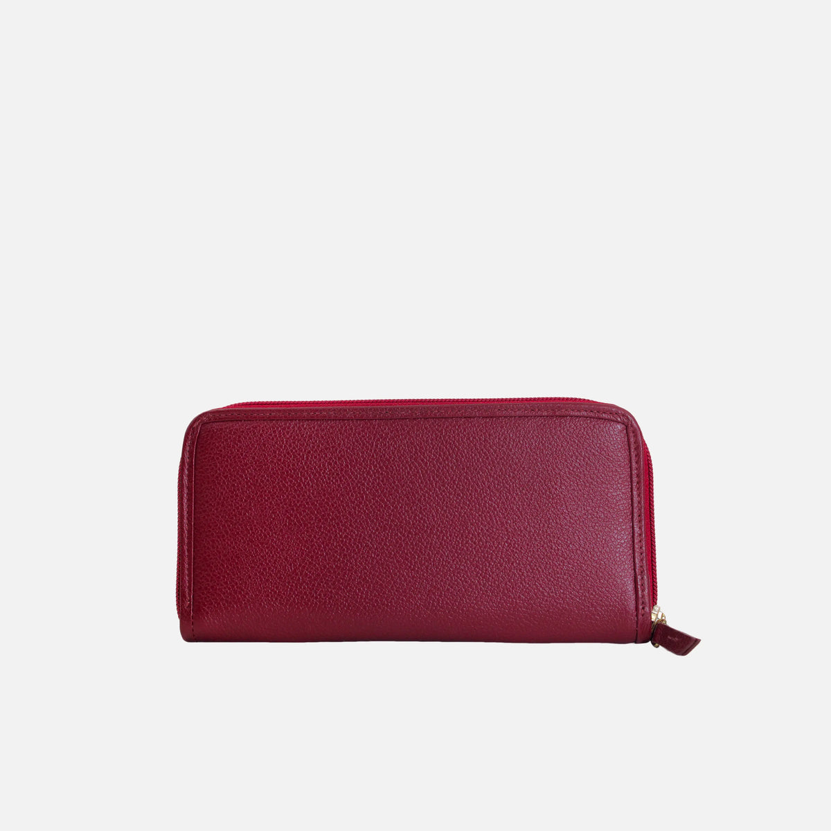 Billetera piera de cuero para mujer - Rojo