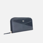 Billetera escarlata de cuero para mujer - Negro