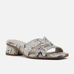 Sandalia tacon Naire de cuero para mujer - Piton