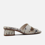 Sandalia tacon Naire de cuero para mujer - Piton