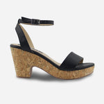 Sandalia plataforma amelia de sintético para mujer - Negro