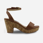 Sandalia plataforma amelia de sintético para mujer - Miel