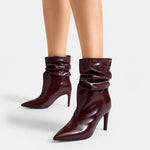 Bota tacon dawnae de sintético para mujer - Vino