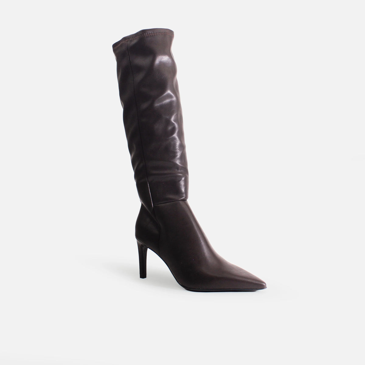 Bota tacon lumina de sintético para mujer - Café
