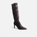 Bota tacon lumina de sintético para mujer - Café